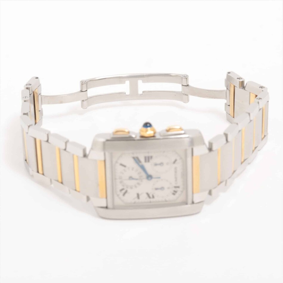 Vintage Cartier Tank Francaise 'Two-Tone' Chronoflex watch