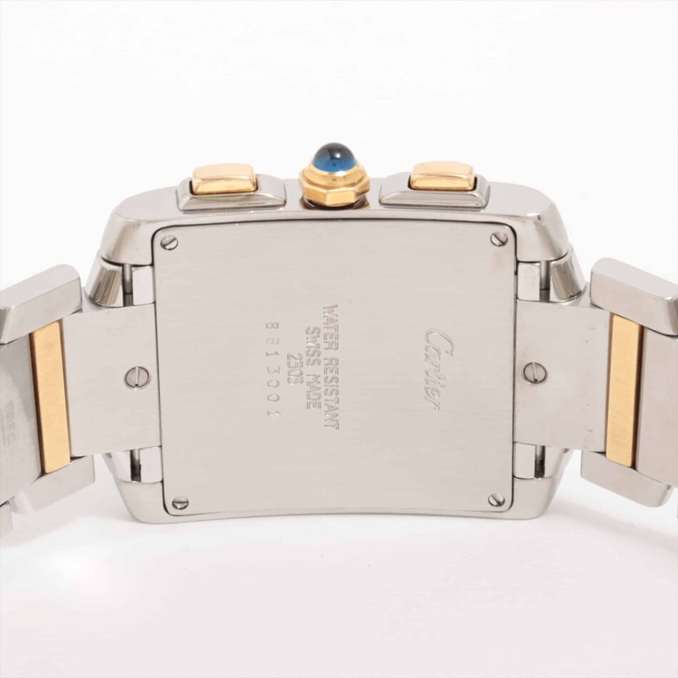 Vintage Cartier Tank Francaise 'Two-Tone' Chronoflex watch
