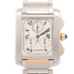 Vintage Cartier Tank Francaise 'Two-Tone' Chronoflex watch