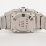 A stylish vintage Cartier Santos Carree steel and gold watch
