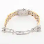 A vintage Cartier Panthere three-row gold and steel watch