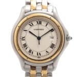 Vintage Cartier Cougar 26mm steel and gold Cougar watch