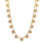 Diamond Necklace  in 18k Yellow Gold