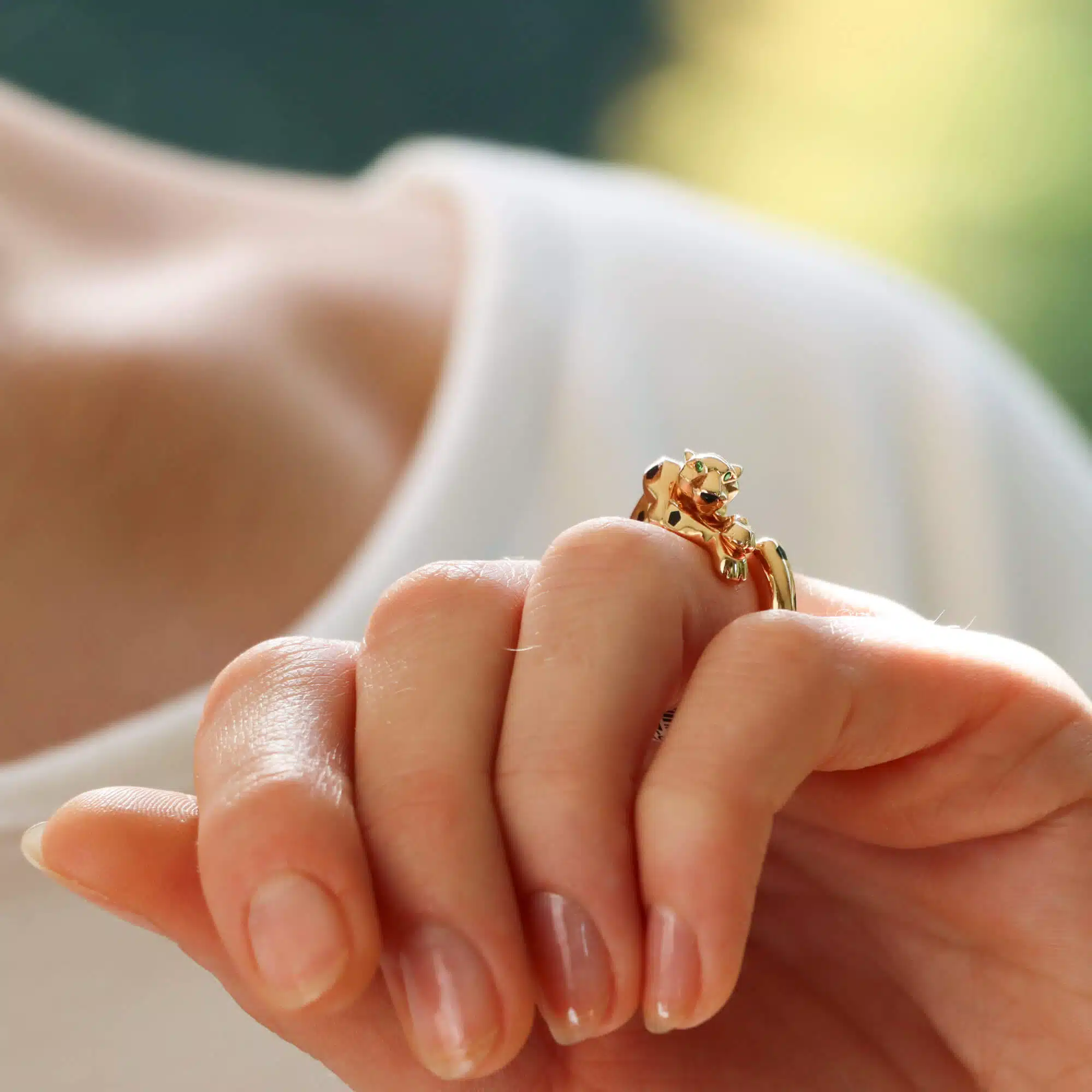 Vintage Cartier Panthere Ring in Rose Gold
