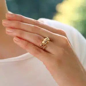 Vintage Cartier Panthere Ring in Rose Gold