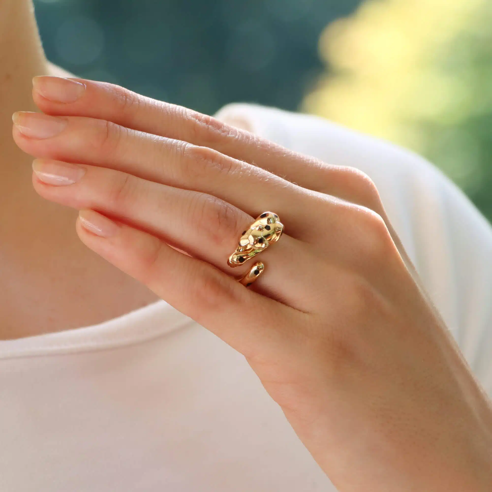 Vintage Cartier Panthere Ring in Rose Gold