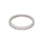 Vintage Cartier Half Eternity Diamond Ring in Platinum
