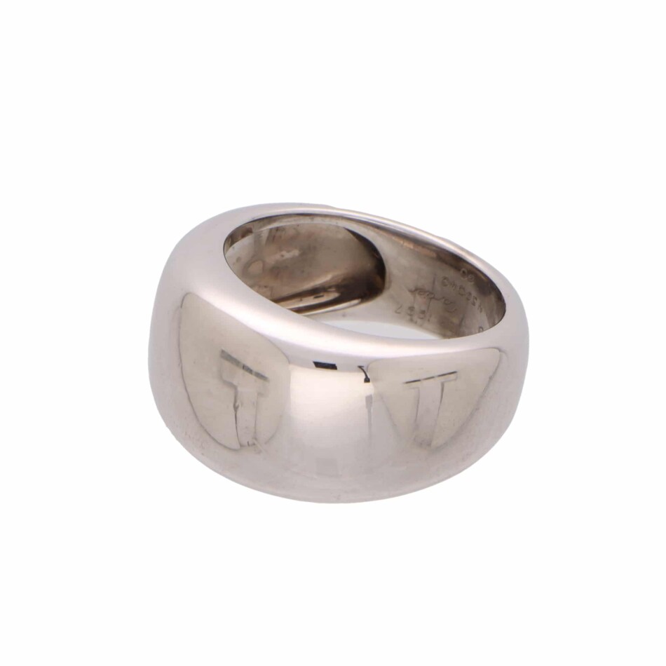 Vintage Cartier Nouvelle Vague Ring in White Gold, Size 60