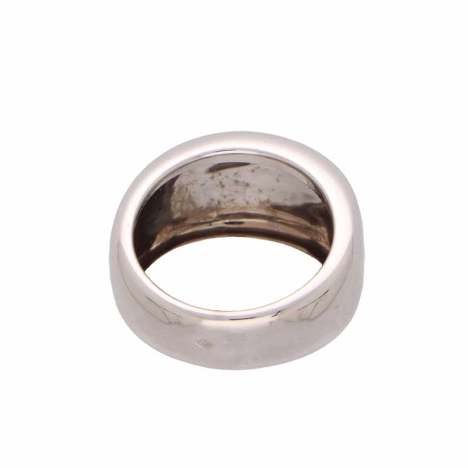 Vintage Cartier Nouvelle Vague Ring in White Gold, Size 60
