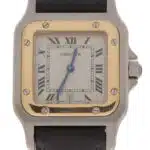 Cartier Santos Galbee yellow gold and steel
