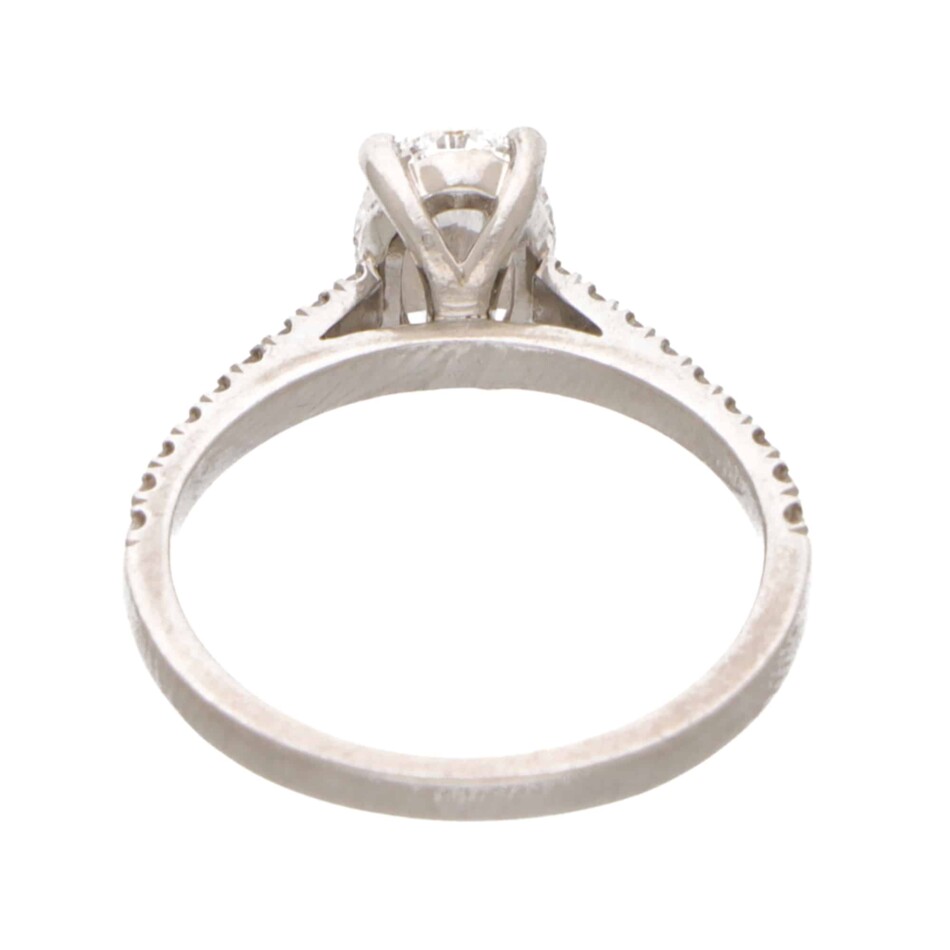 Vintage 1.22ct GIA Certified Oval Diamond Engagement Ring