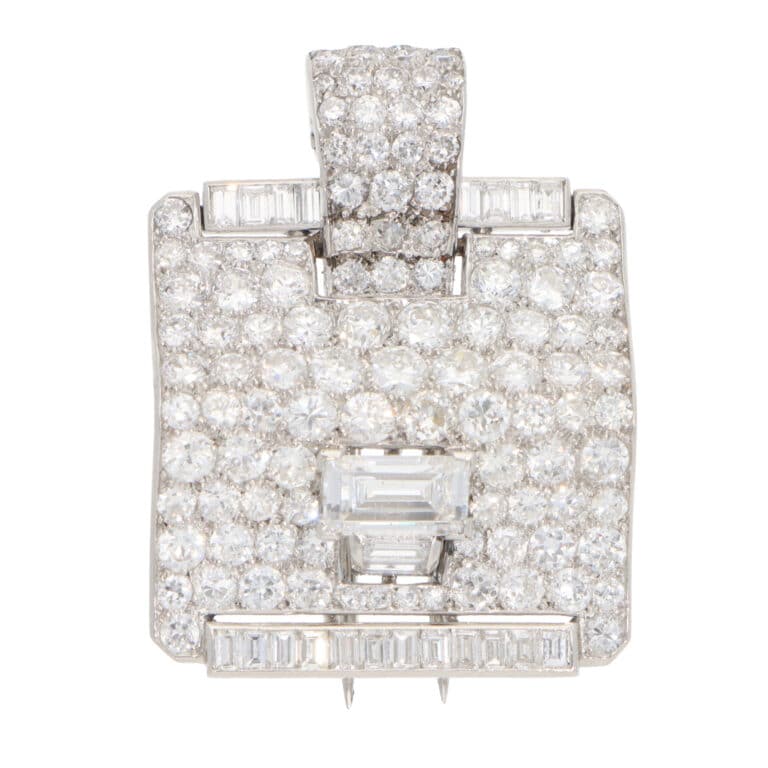 Vintage Cartier Diamond Clip Brooch