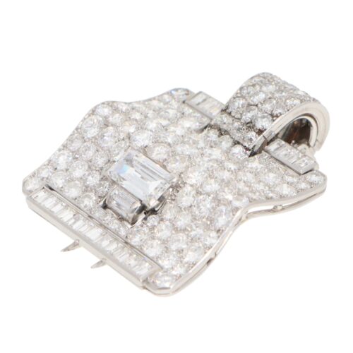 Vintage Cartier Diamond Clip Brooch