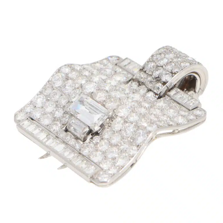 Vintage Cartier Diamond Clip Brooch