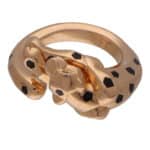 Vintage Cartier Panthere Ring in Rose Gold