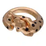 Vintage Cartier Panthere Ring in Rose Gold