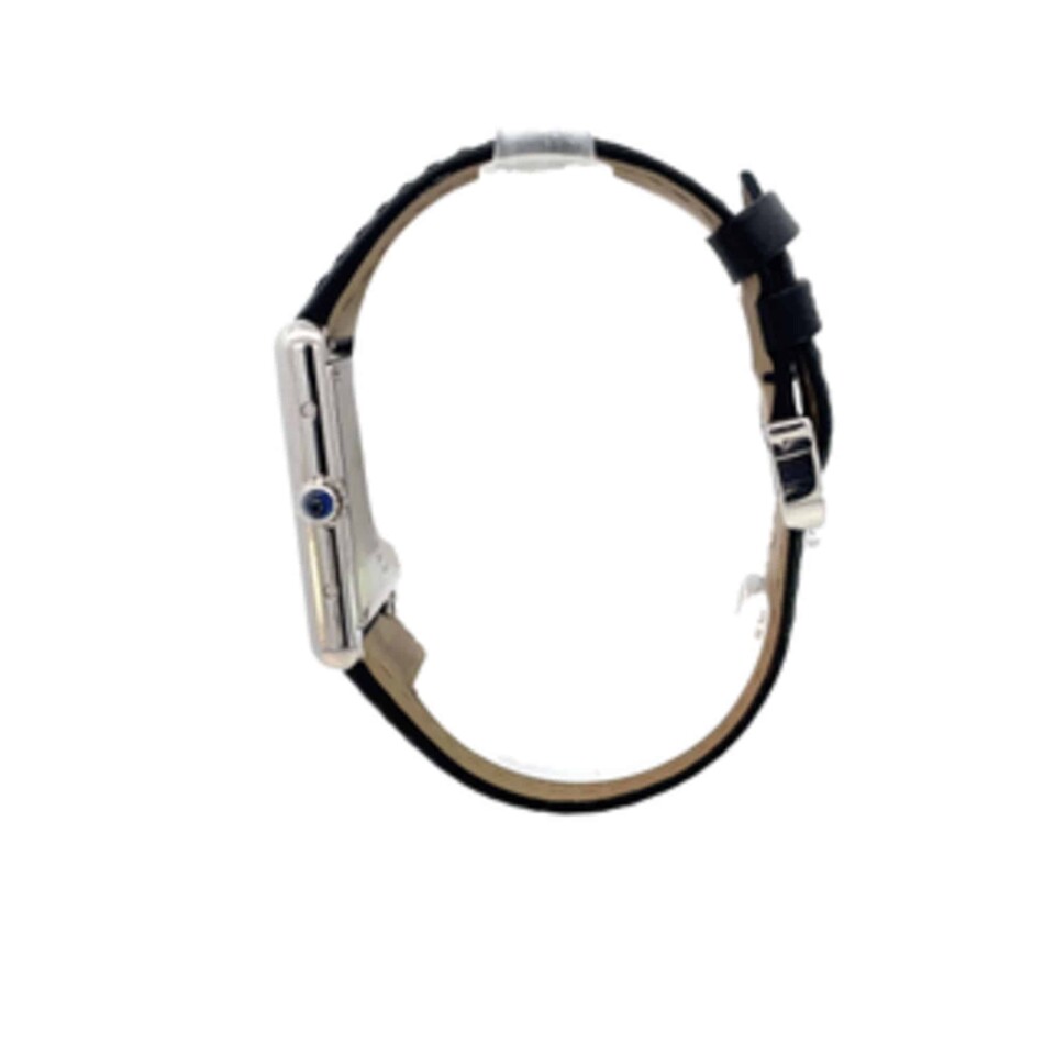 Vintage Tank Le Must  in Steel, Quartz and Cartier Strap