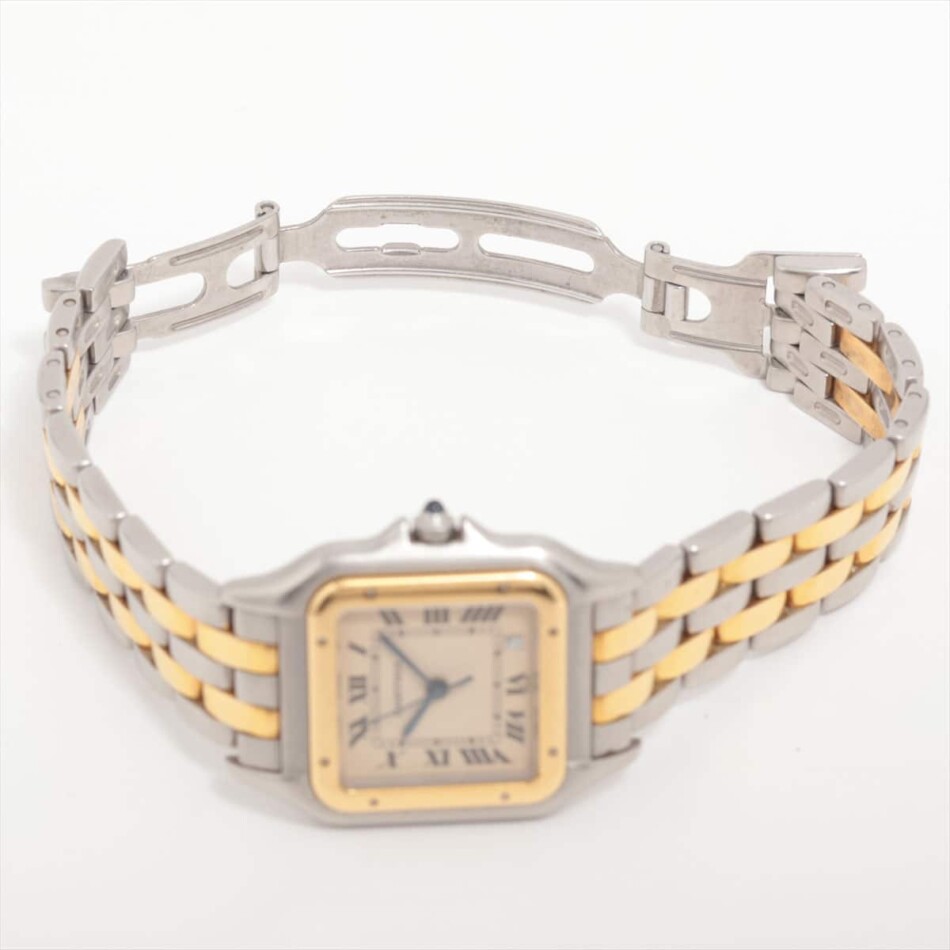 Cartier Panthere yellow gold and stainless steel wrist watch