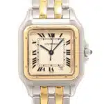 Cartier Panthere yellow gold and stainless steel wrist watch