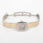 Cartier Santos Demoiselle rose gold and steel, mother of pearl