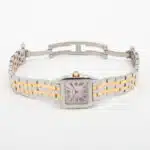 Cartier Santos Demoiselle rose gold and steel, mother of pearl