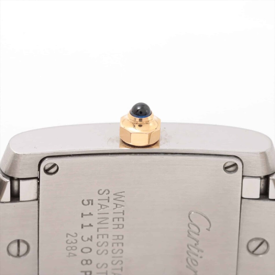 Cartier Tank Francaise rose gold and stainless quartz movement