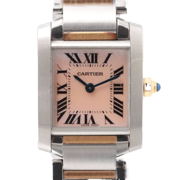 Cartier Tank Francaise rose gold and stainless quartz movement