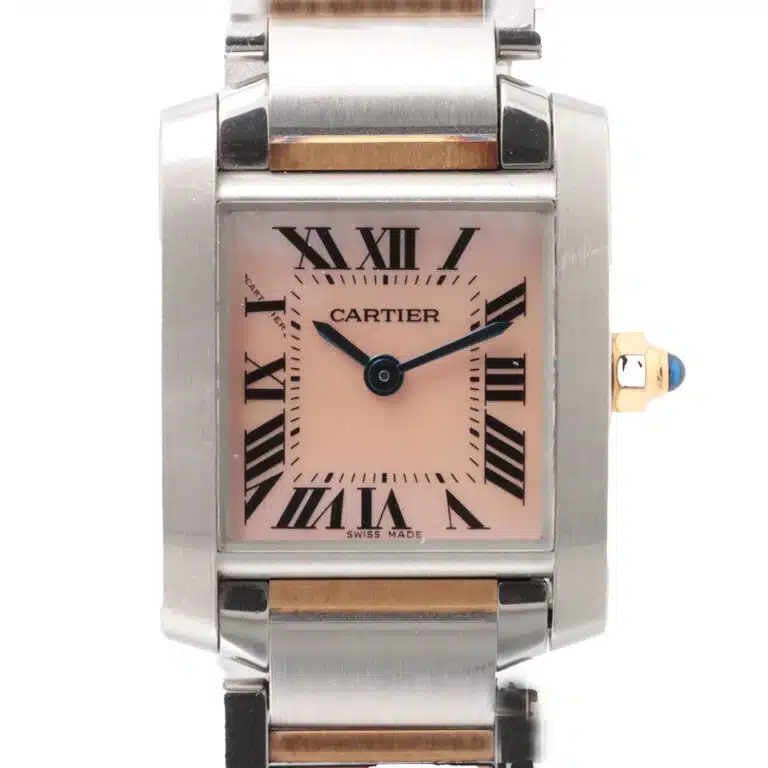 Cartier Tank Francaise rose gold and stainless quartz movement