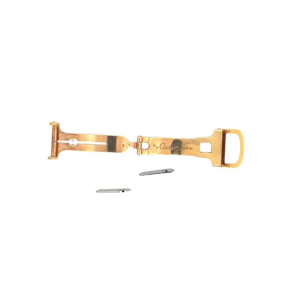 Cartier Ceinture in 18ct Yellow Gold, brown strap