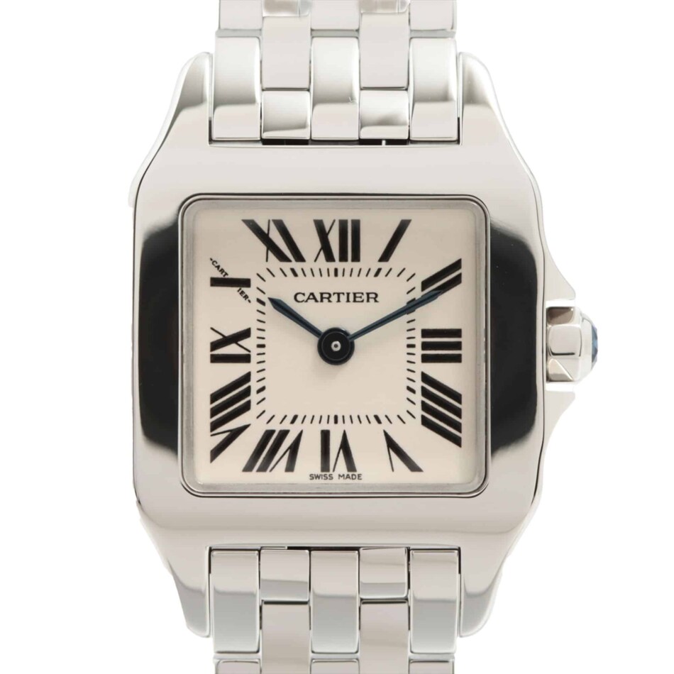 Cartier Santos Demoiselle in stainless steel with quartz moveme