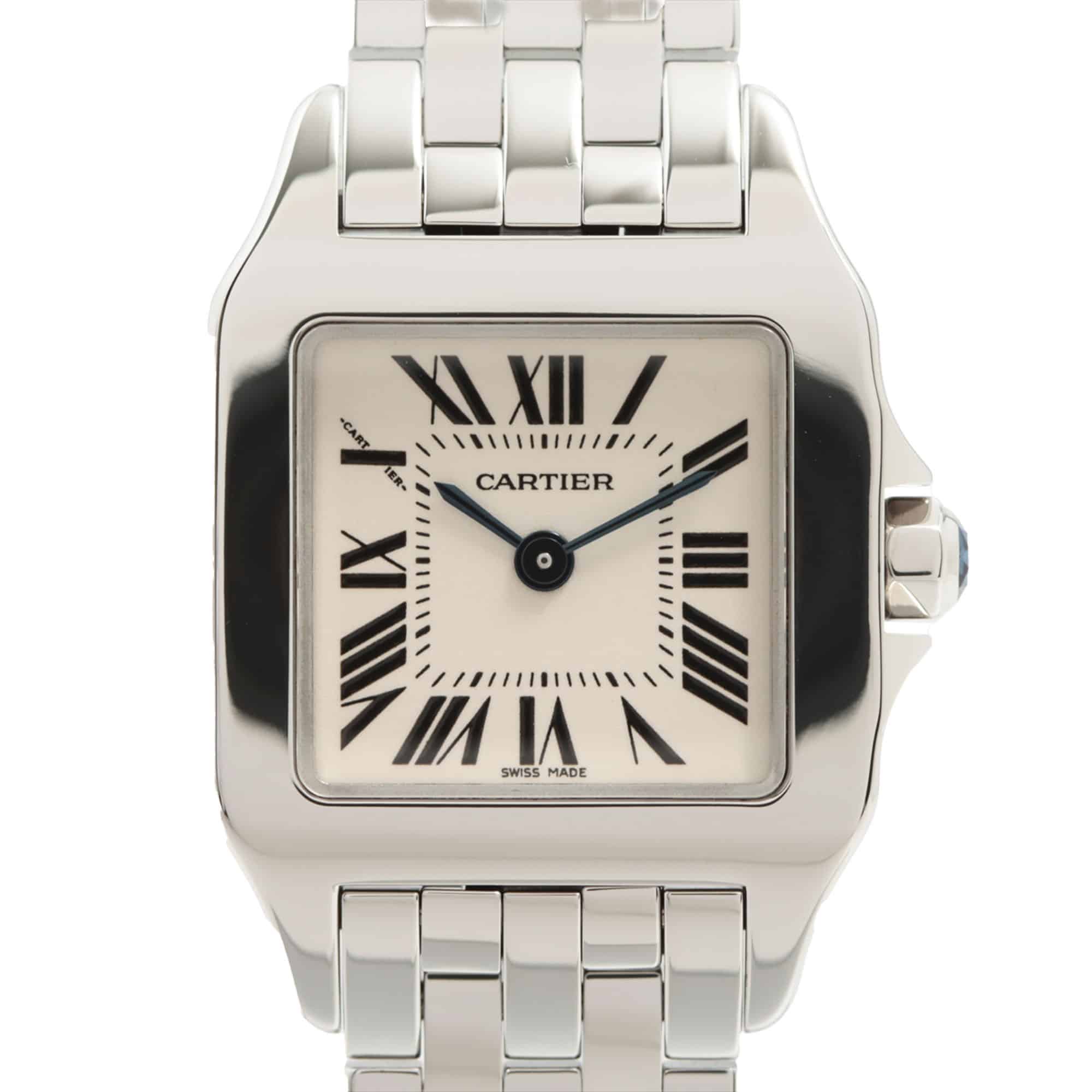 Cartier Santos Demoiselle in stainless steel with quartz moveme at Susannah Lovis Jewellers