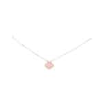 Vintage Van Cleef & Arpels Pink Opal Sweet Alhambra Necklace