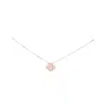 Vintage Van Cleef & Arpels Pink Opal Sweet Alhambra Necklace