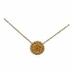 Vintage Tiffany & Co Citrine Necklace in 18k Yellow Gold