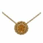Vintage Tiffany & Co Citrine Necklace in 18k Yellow Gold