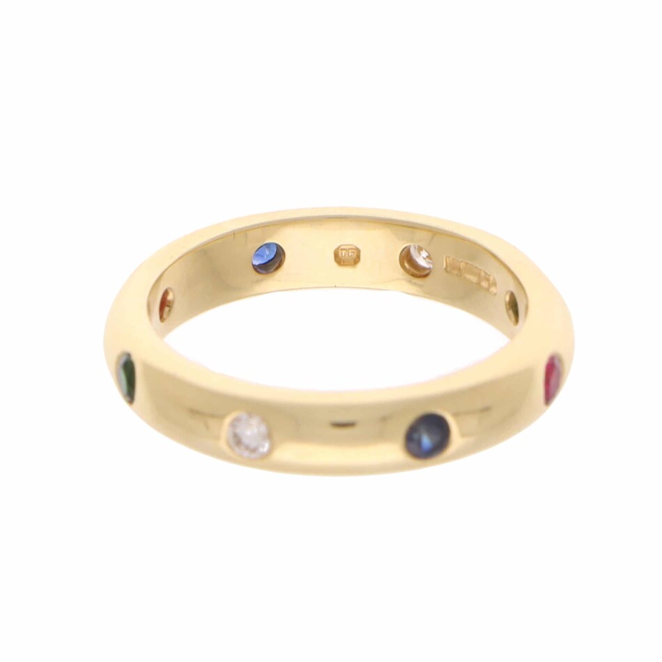 Vintage Theo Fennell Multi Stone Ring in 18k Yellow Gold