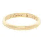 Vintage Cartier Yellow Gold Wedding Band, Size 55