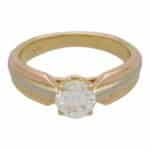 Cartier Trinity GIA Certified 0.73ct Solitaire Ring