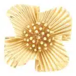 Vintage Tiffany Flower Brooch in 14k Yellow Gold