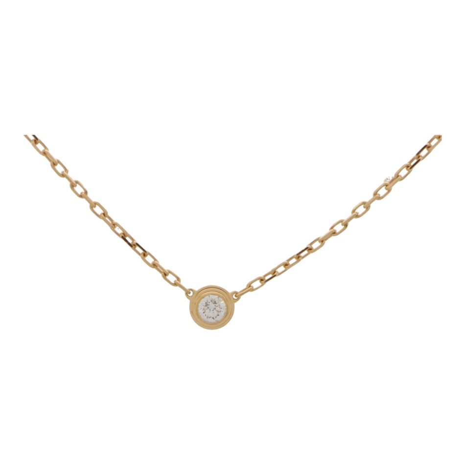 Cartier D'Amour Diamond Necklace in Yellow Gold