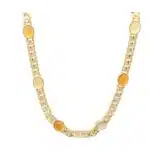 Vintage Bulgari Garnet and Rutile Quartz Necklace in 18k Gold