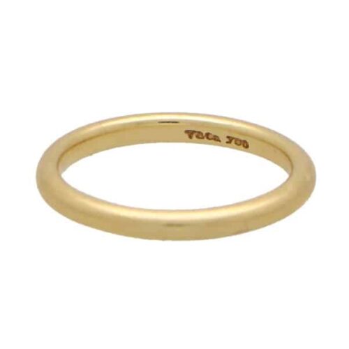 Vintage Tiffany Classic Band Ring in Yellow Gold
