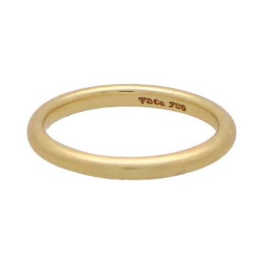 Vintage Tiffany Classic Band Ring in Yellow Gold