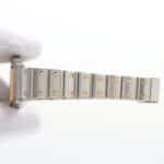 Cartier Santos steel and gold wrist watch with quartz movement.