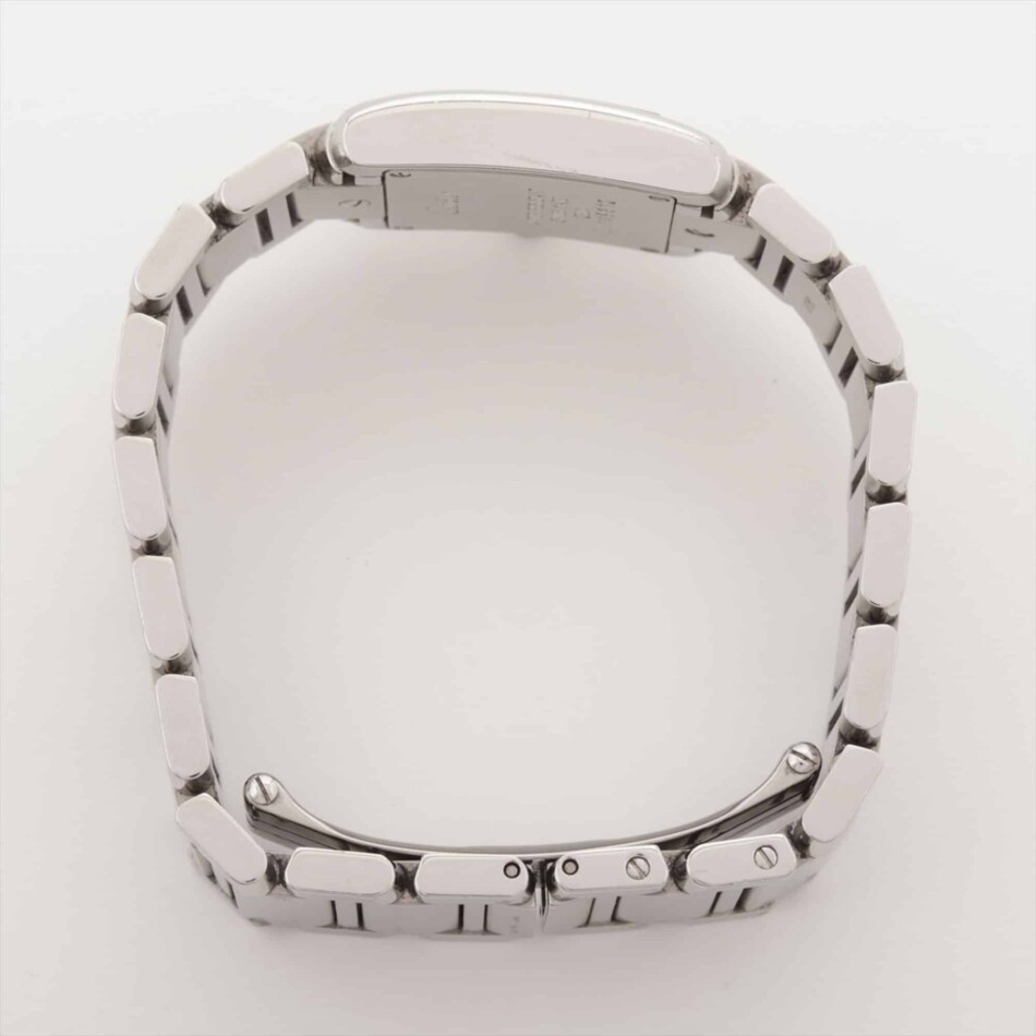 A stylish vintage Cartier Tank Francaise watch in stainless st