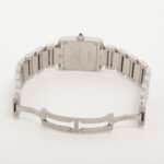 A stylish vintage Cartier Tank Francaise watch in stainless st