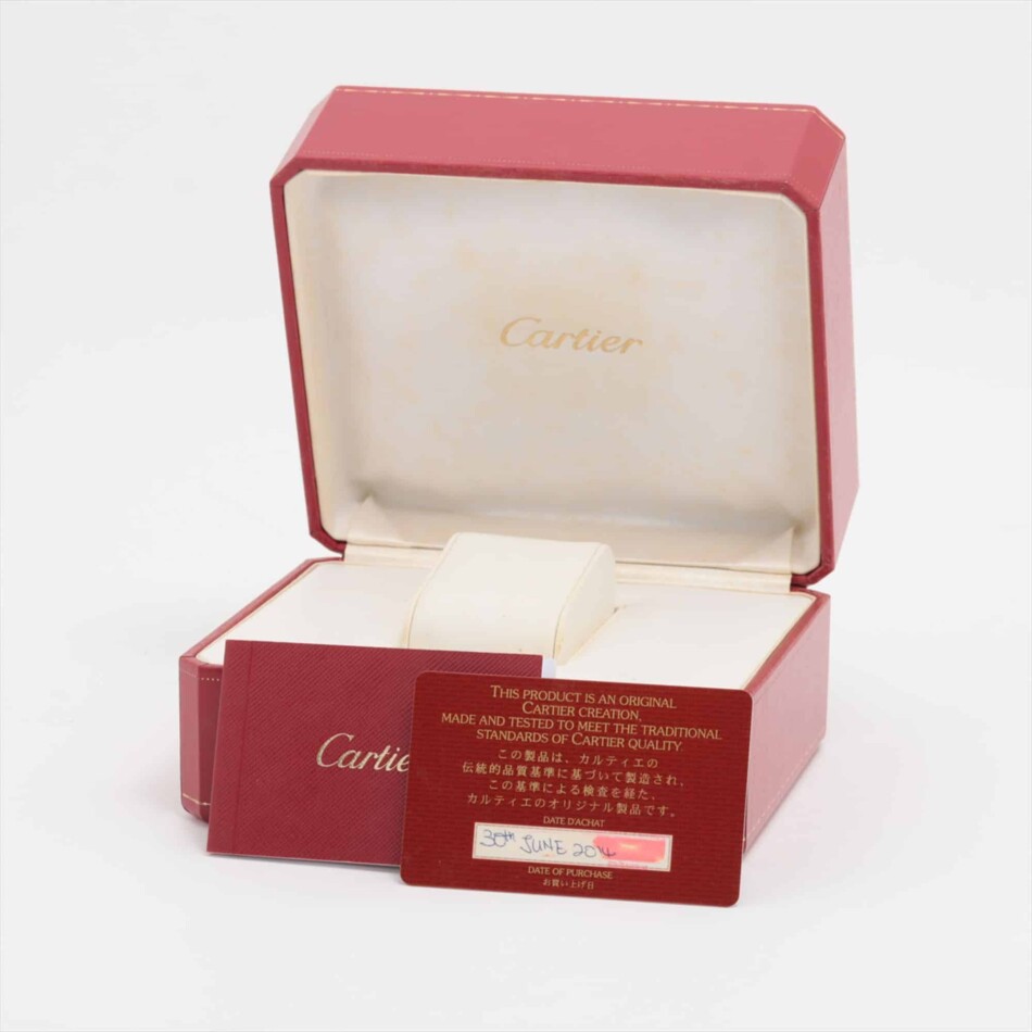 Cartier Tank Allongee white gold quartz movement diamond bezel