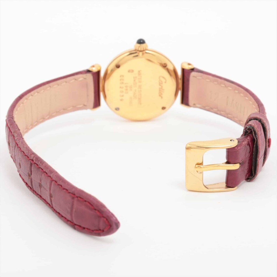 Cartier Colisee yellow gold wrist watch with quartz movement