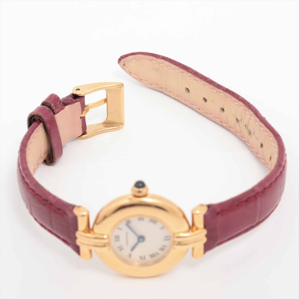 Cartier Colisee yellow gold wrist watch with quartz movement