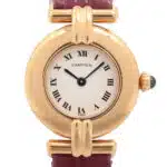 Cartier Colisee yellow gold wrist watch with quartz movement